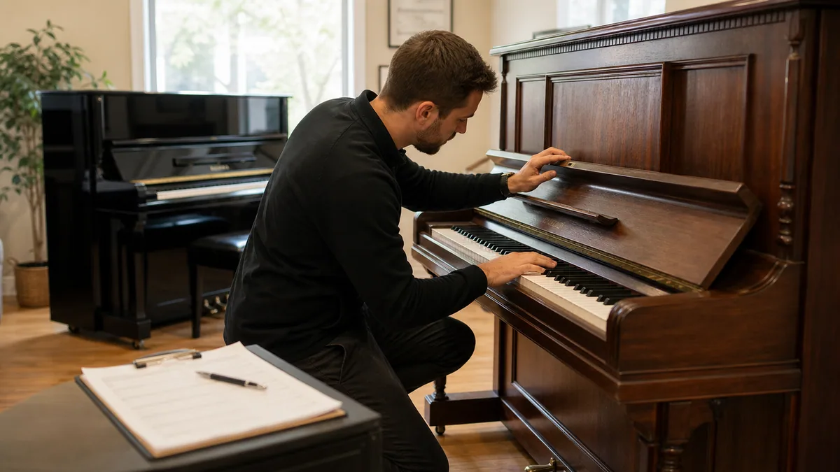 Technician Diary: What James Checked First on a Used Upright Piano