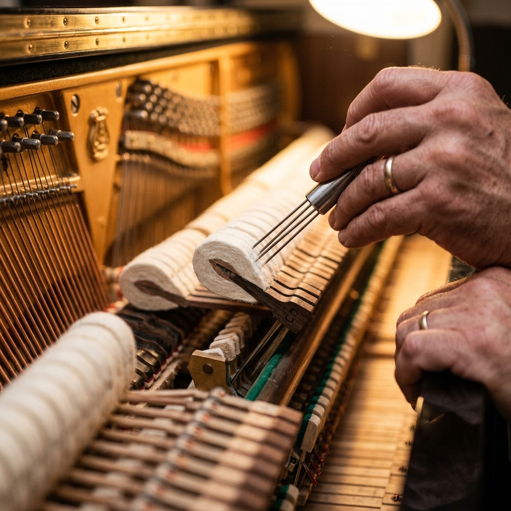 Grand Piano Voicing: When the Treble Sounds Harsh at Home