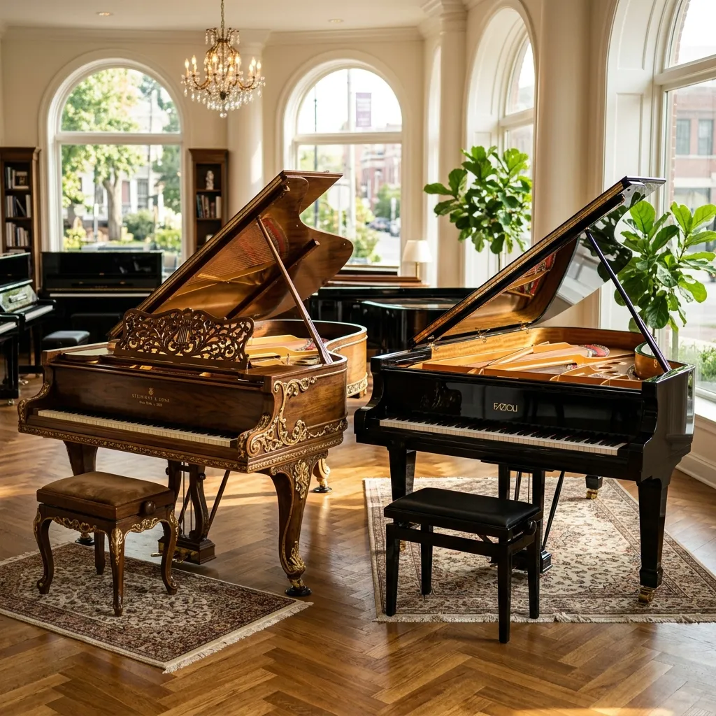 Vintage vs Modern Grand Piano